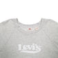 Womens Grey Levis Spellout Crewneck Jumper