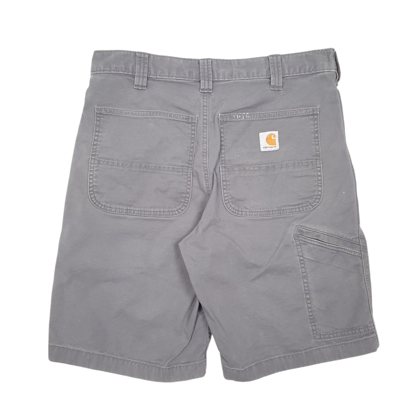 Mens Grey Carhartt Workwear Relaxed Fit Carpenter Shorts