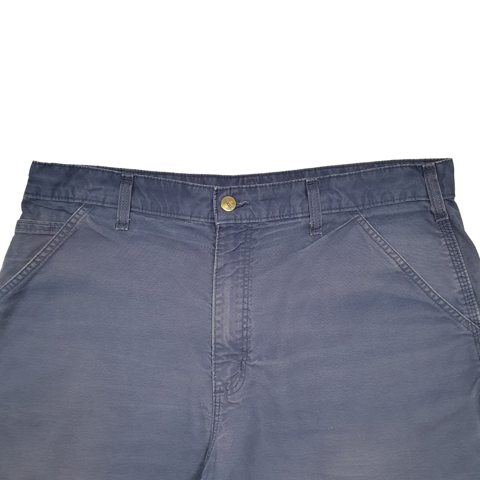 Mens Blue Carhartt Workwear Carpenter Shorts