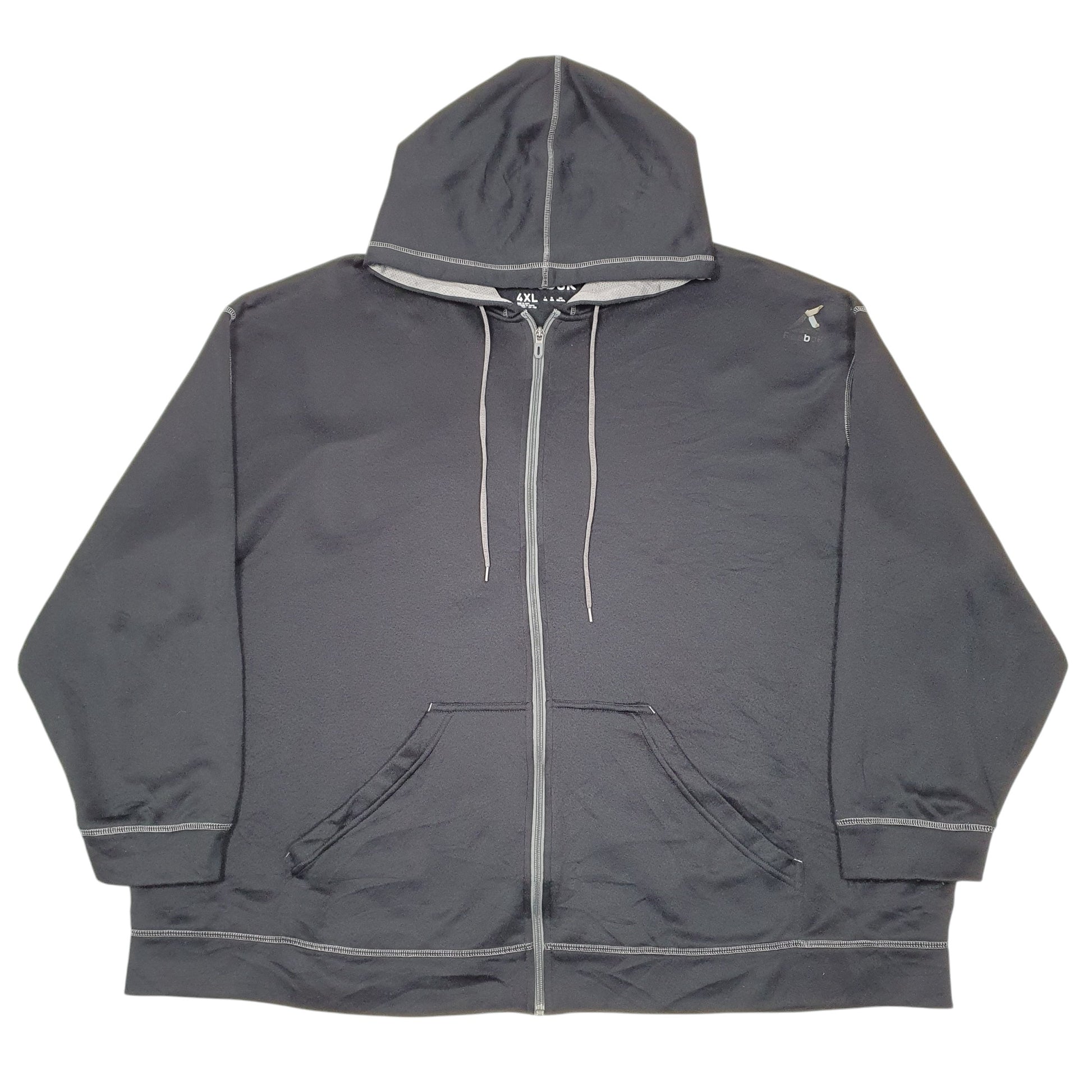 Mens Black Reebok Hoodie Active Speedwick Full Zip Jumper