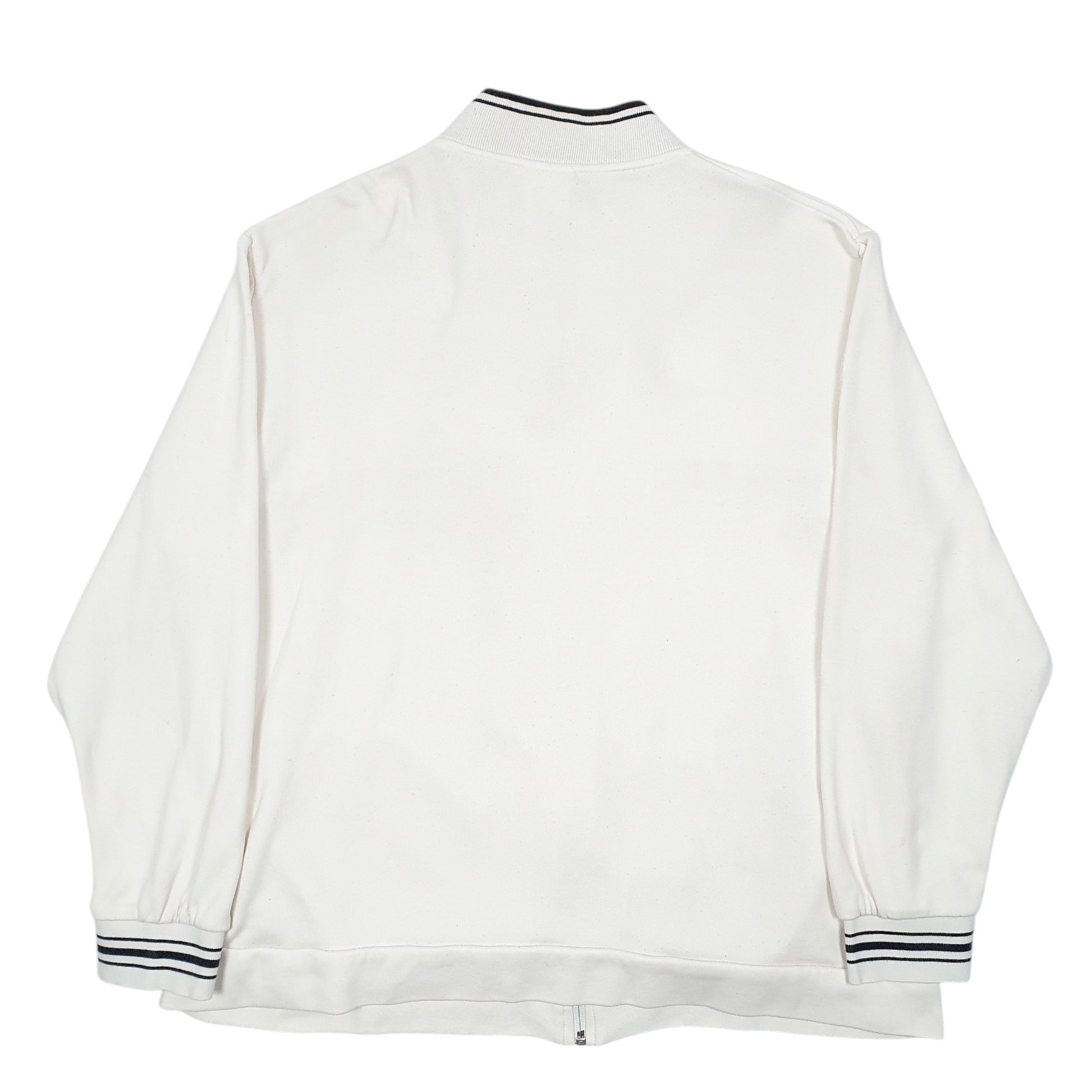 Mens Cream Lacoste Sport Full Zip Jumper