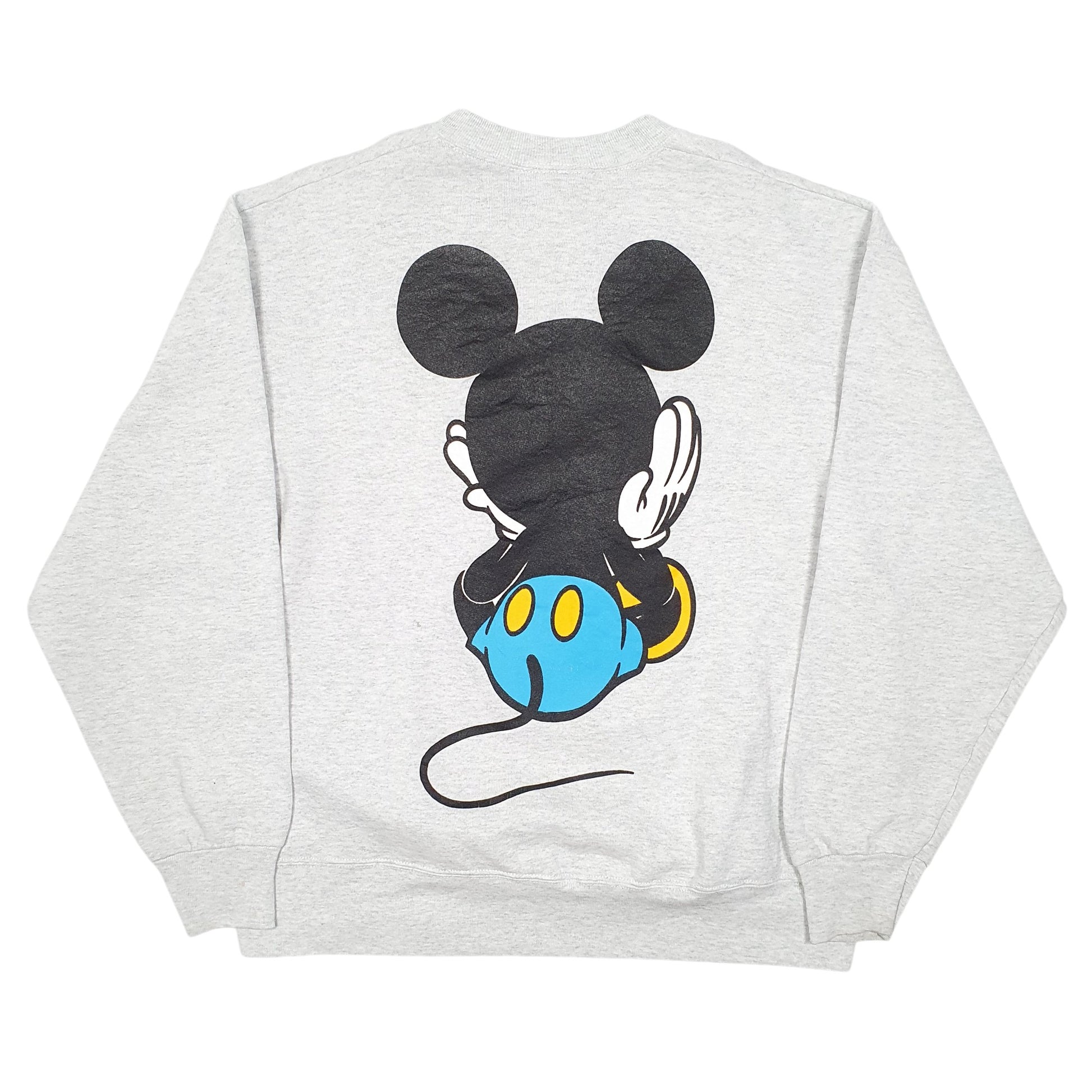 Mens Grey Disney Mickey Mouse And Co Vintage Crewneck Jumper