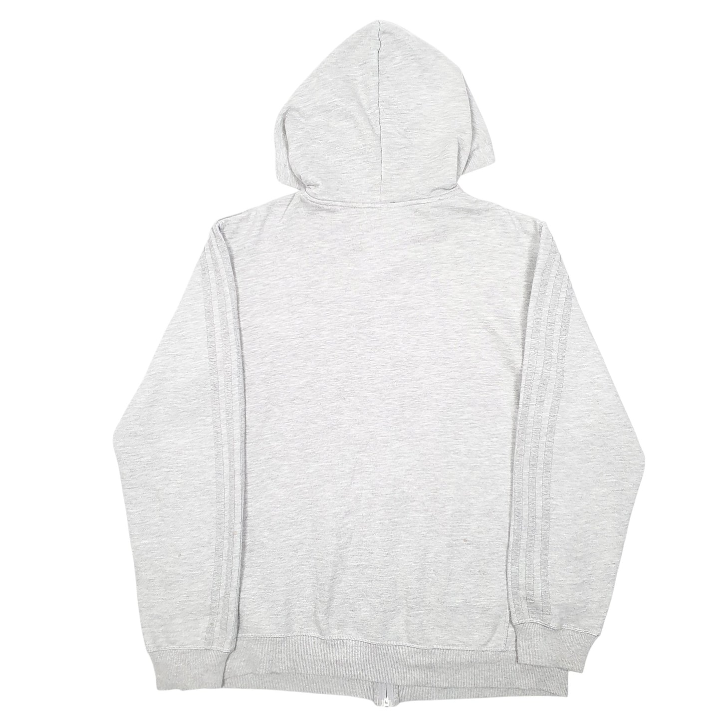 Mens Grey Adidas Hoodie Full Zip Jumper