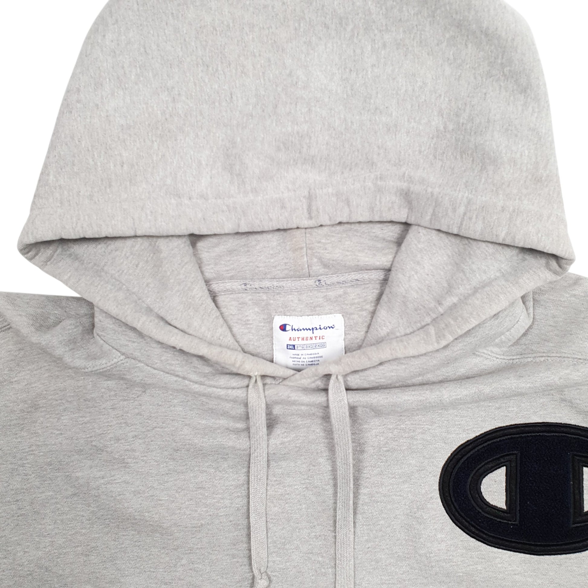 Mens Grey Champion  Hoodie Jumper