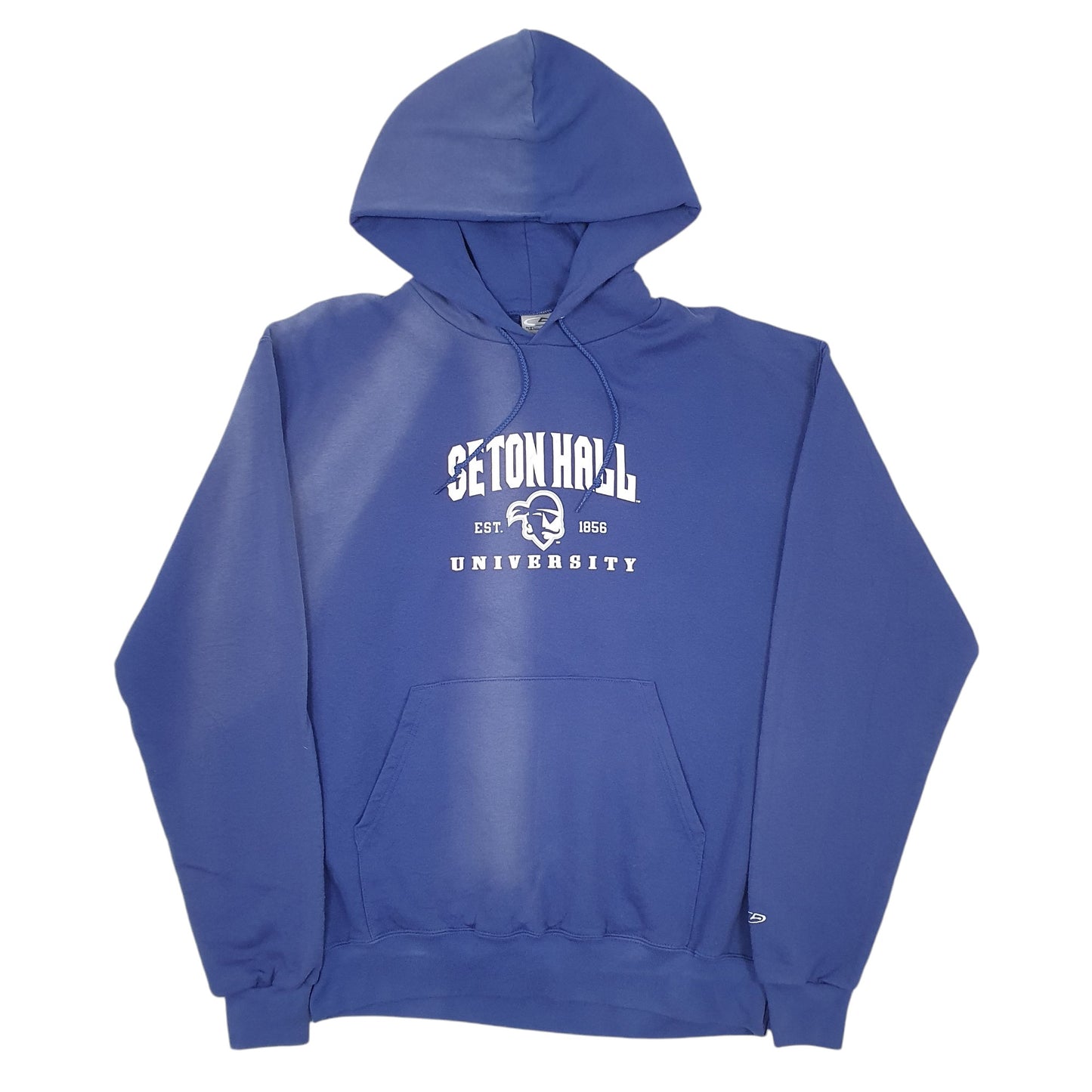 Mens Blue Champion Spellout. Hoodie Jumper
