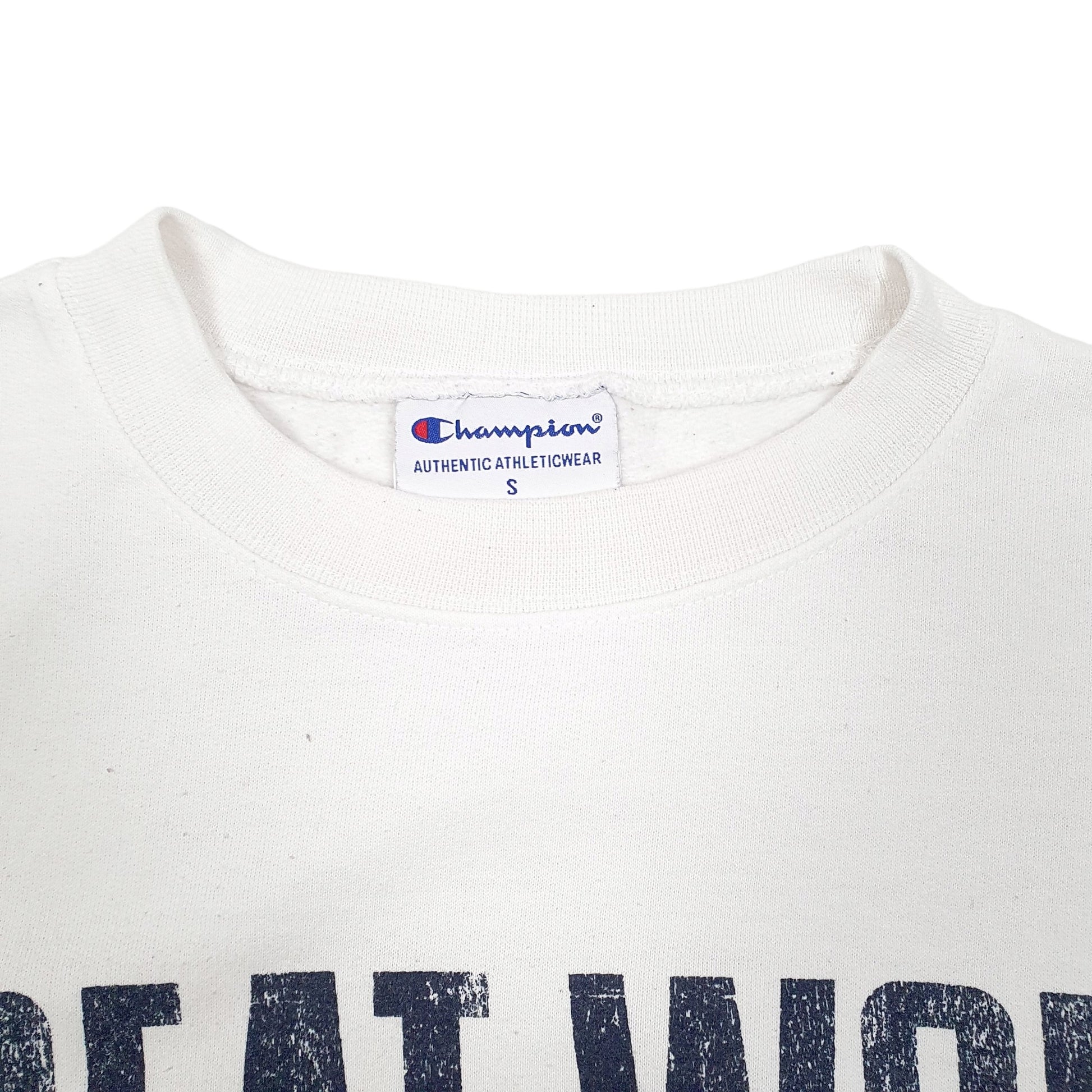 Mens White Champion Great Wolf Lodge USA Crewneck Jumper