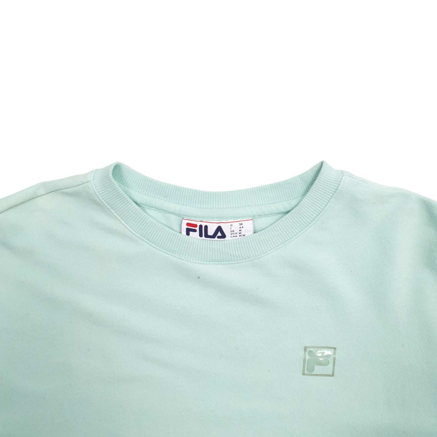 Womens Green Fila  Crewneck Jumper