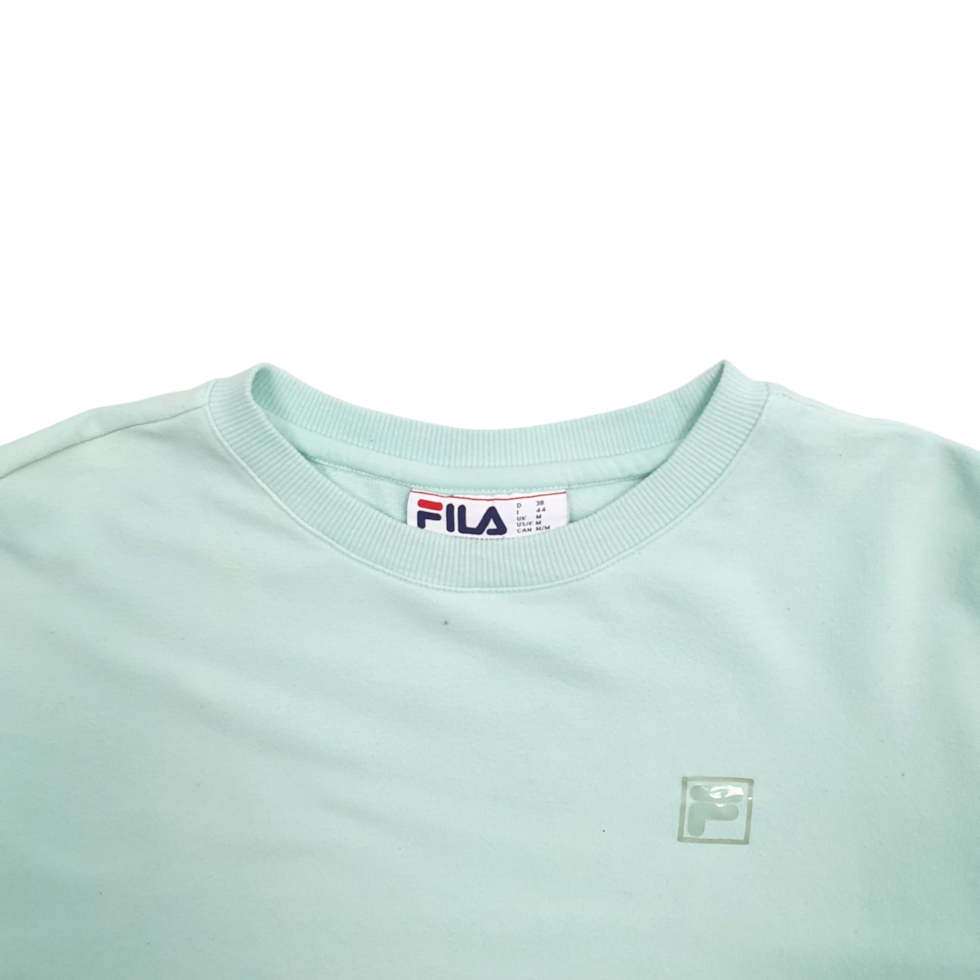 Womens Green Fila  Crewneck Jumper