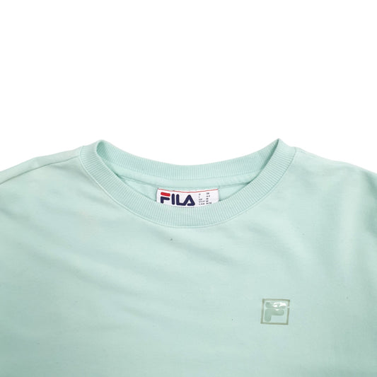 Womens Green Fila  Crewneck Jumper