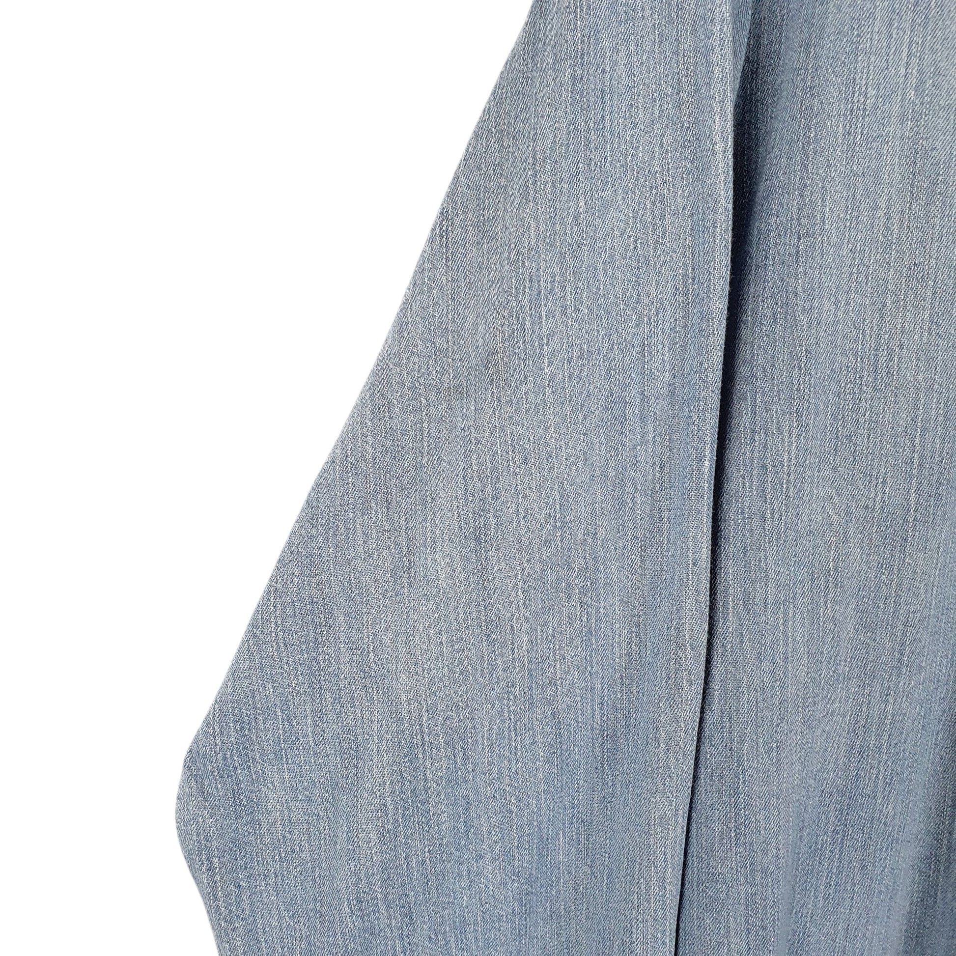 Mens Blue Levis Denim Jeans Overshirt Shacket Loose Fit Long Sleeve Shirt