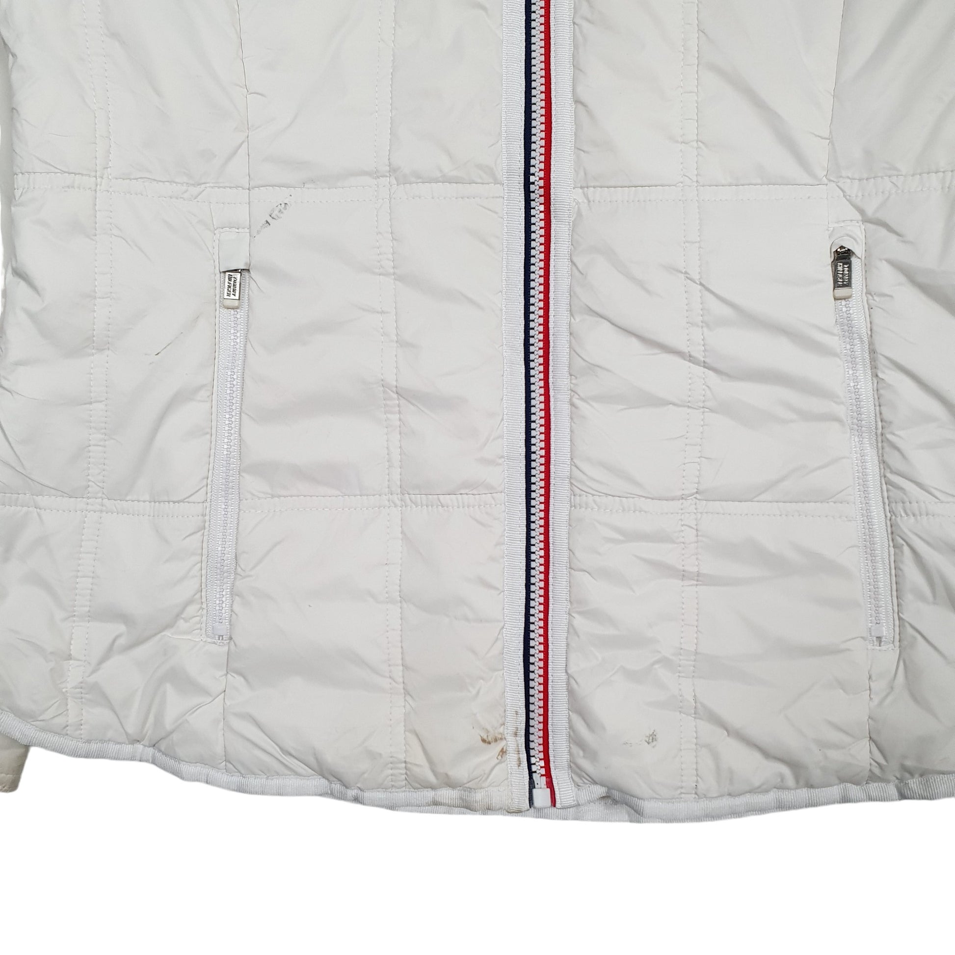 Womens White Tommy Hilfiger Puffer  Coat