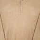 Mens Beige Nautica Knitwear Quarter Zip Jumper