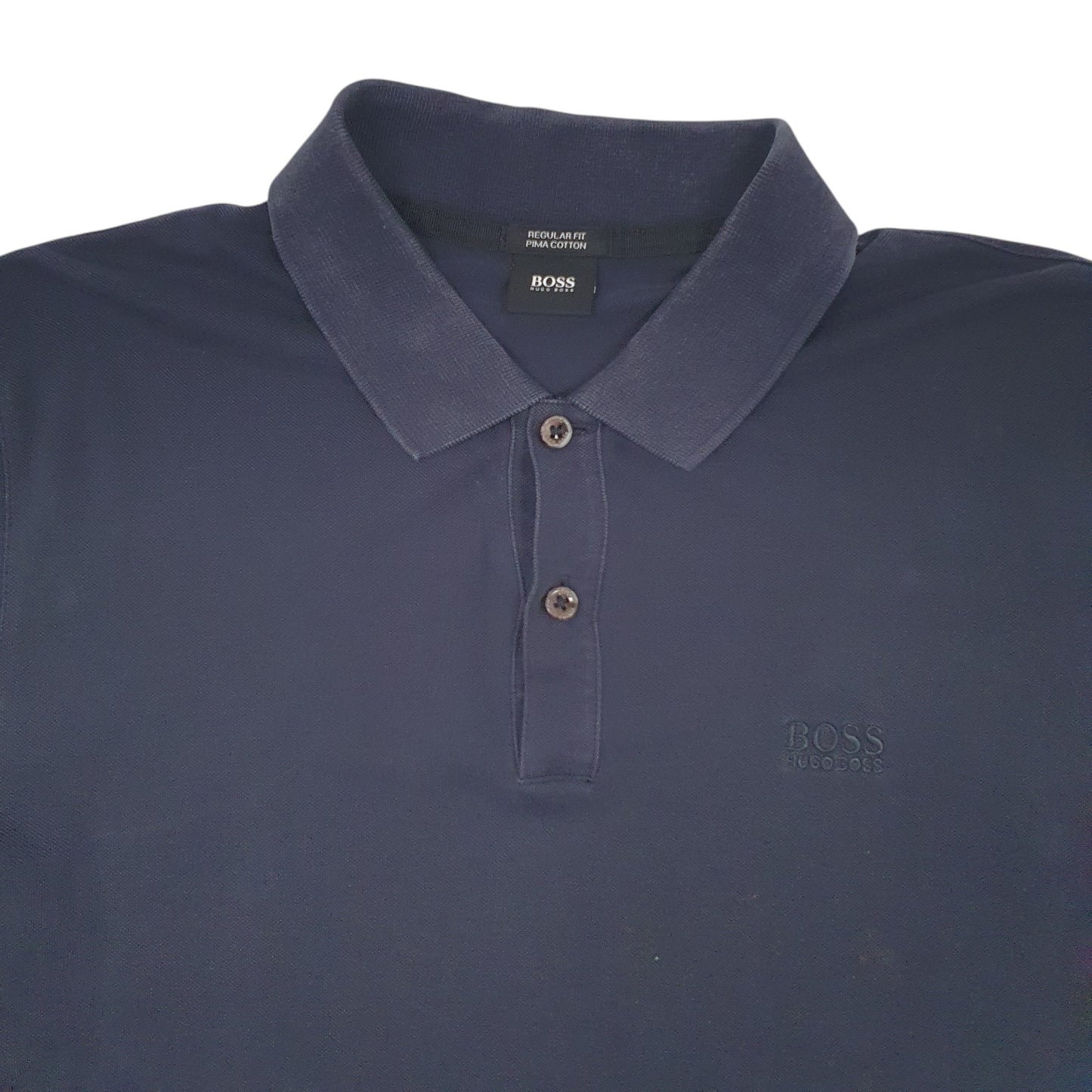 Mens Black Hugo Boss  Short Sleeve Polo Shirt