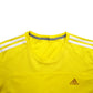 Mens Yellow Adidas  Short Sleeve T Shirt