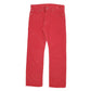 Mens Red Levis 514 Corduroy Trousers