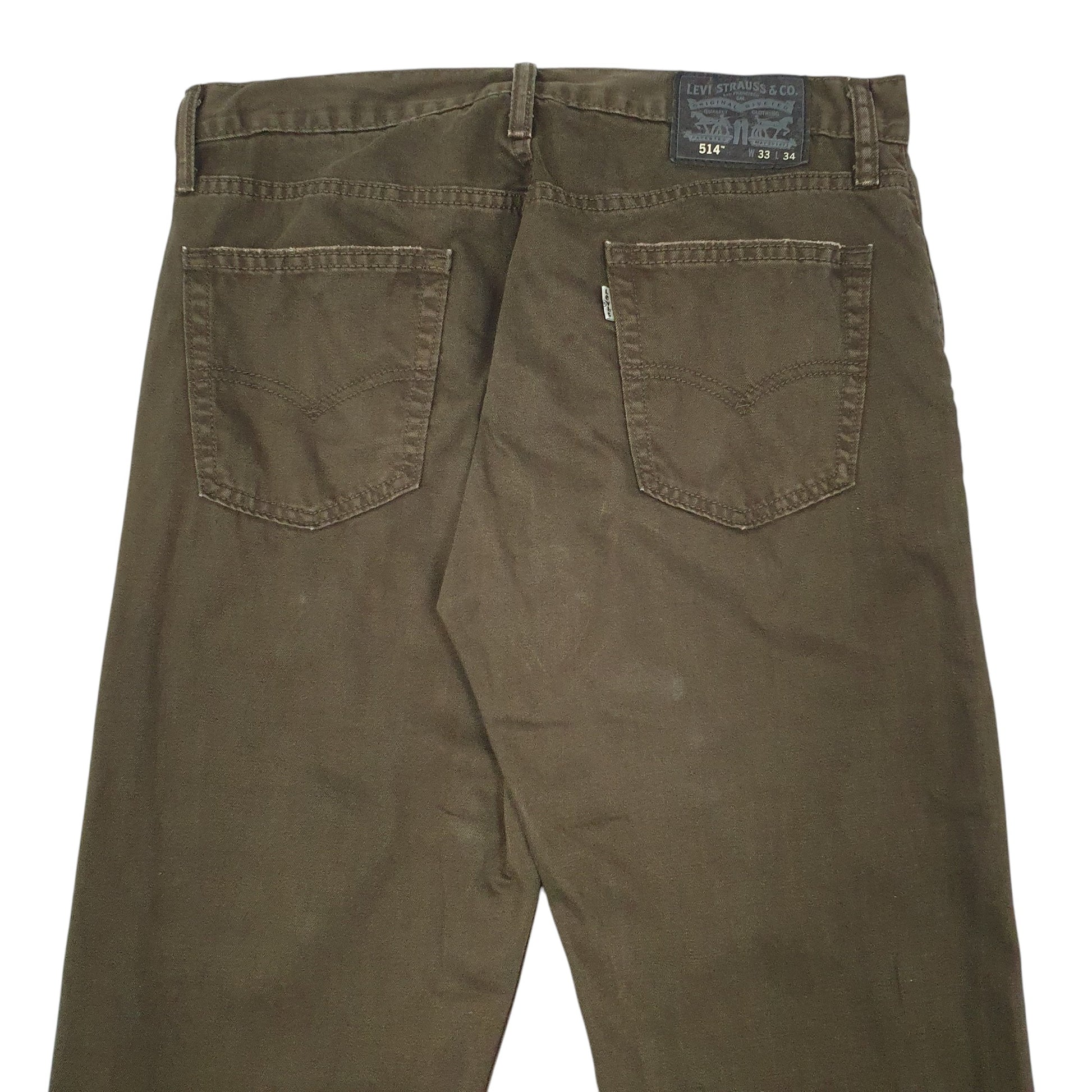 Mens Kahki Levis  514 JeansW33 L34