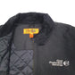 Mens Black Cornerstone Bomber Detroit Quilted Farming  Coat