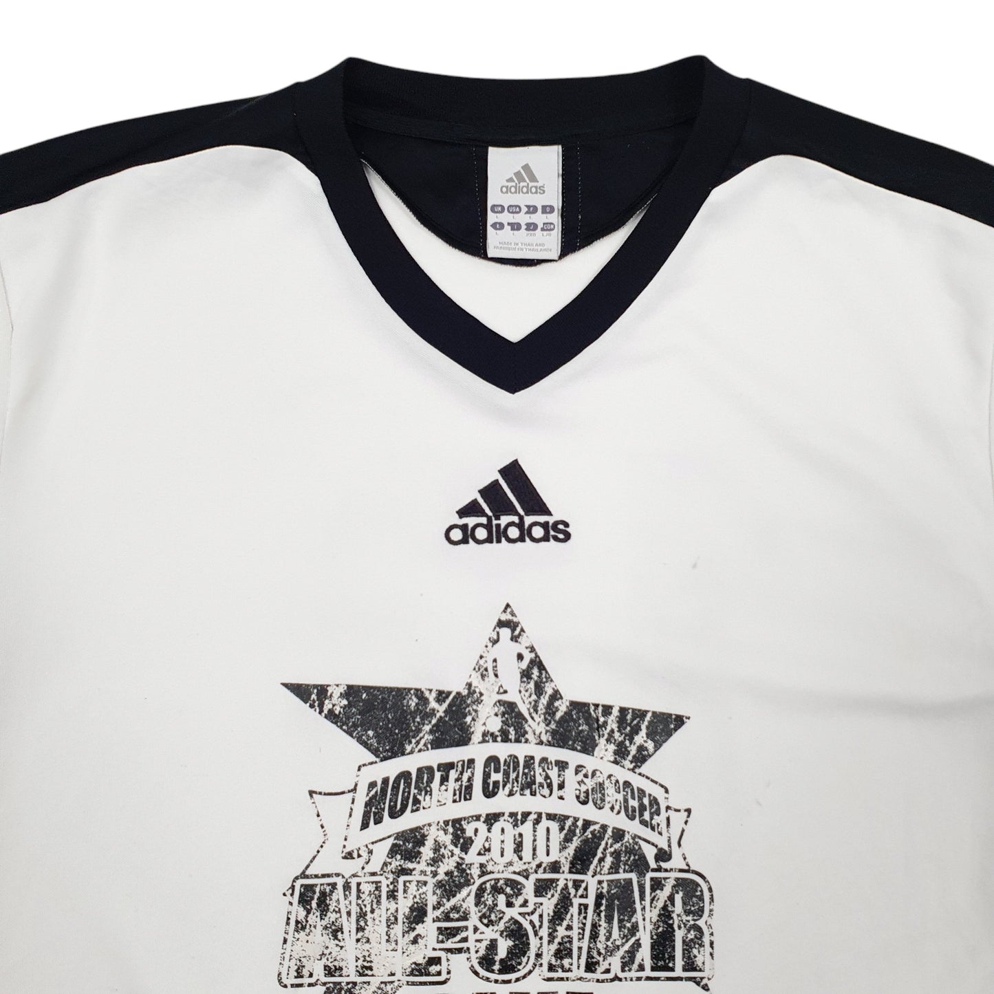 Mens White Adidas  Short Sleeve T Shirt