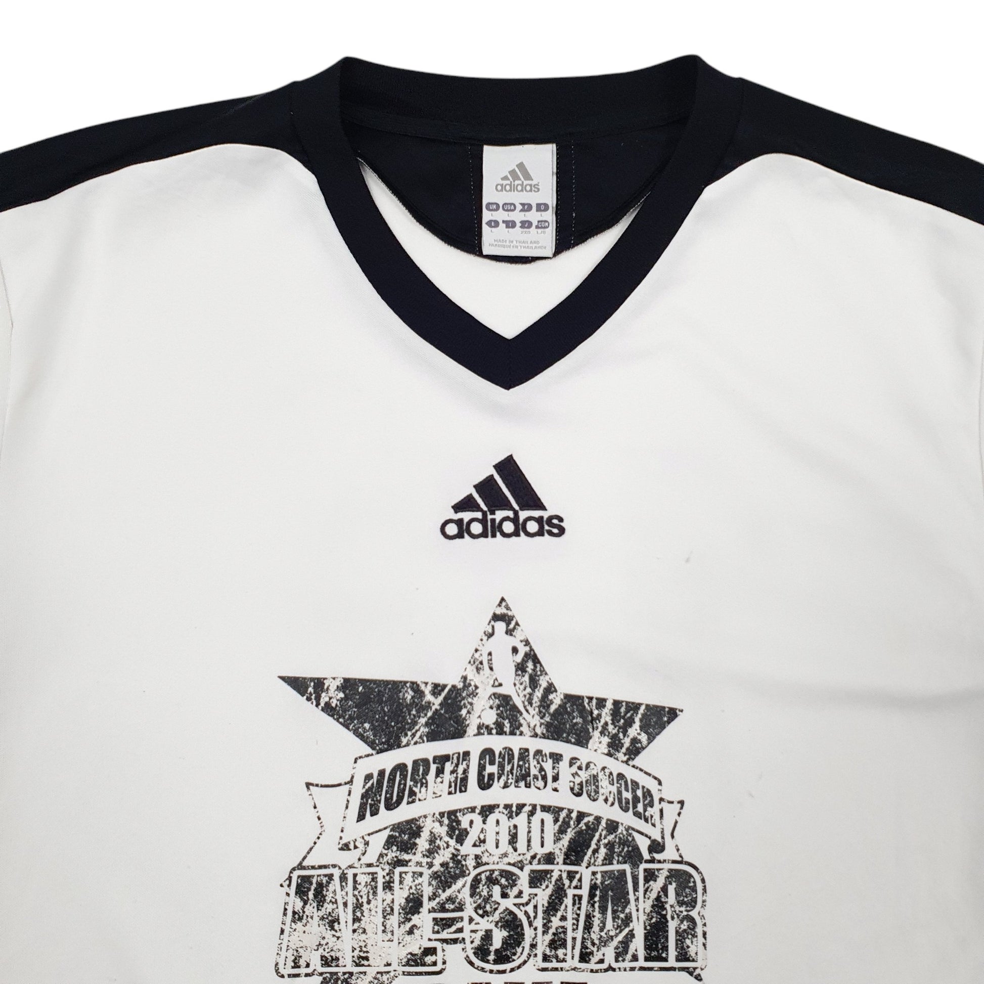 Mens White Adidas  Short Sleeve T Shirt