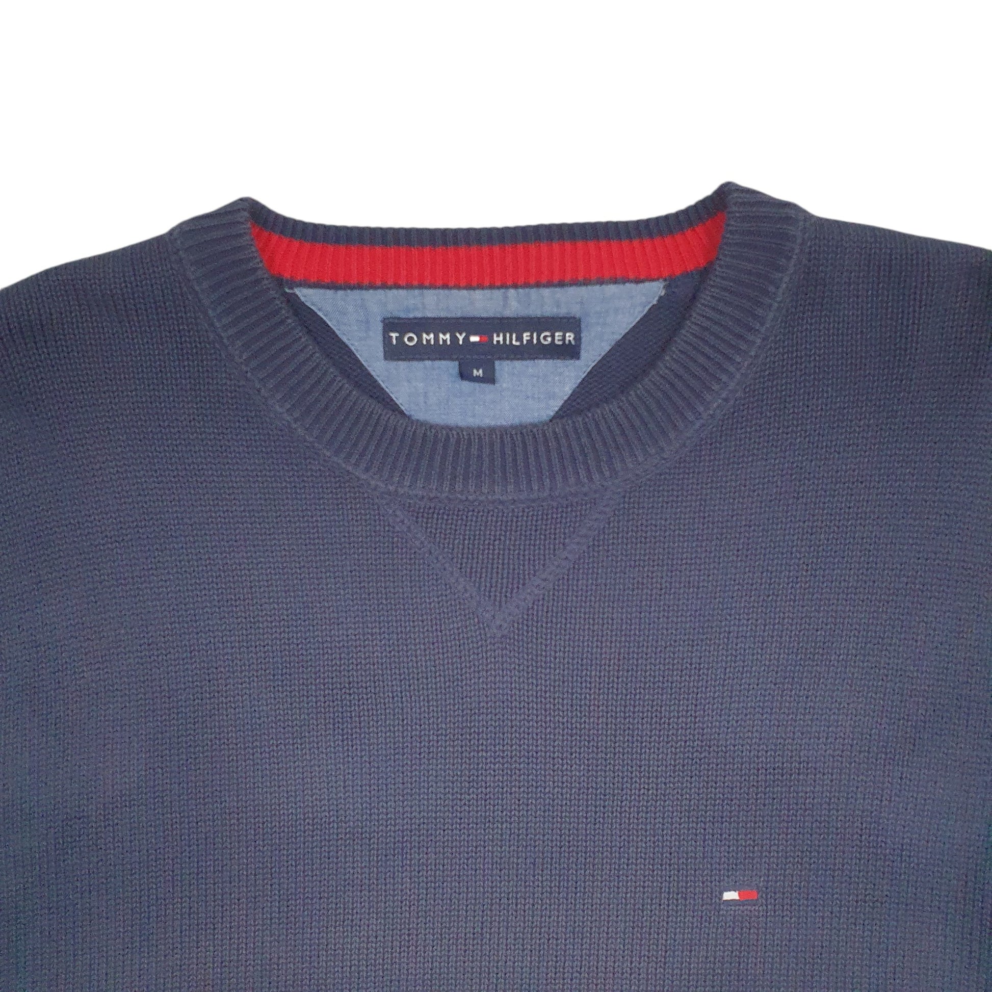 Mens Navy Tommy Hilfiger Knit Crewneck Jumper