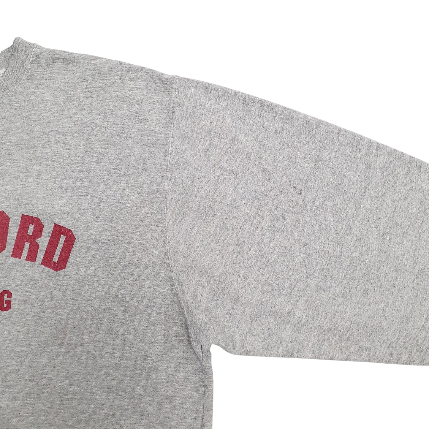Mens Grey Nike Stanford Spellout 2000's Crewneck Jumper