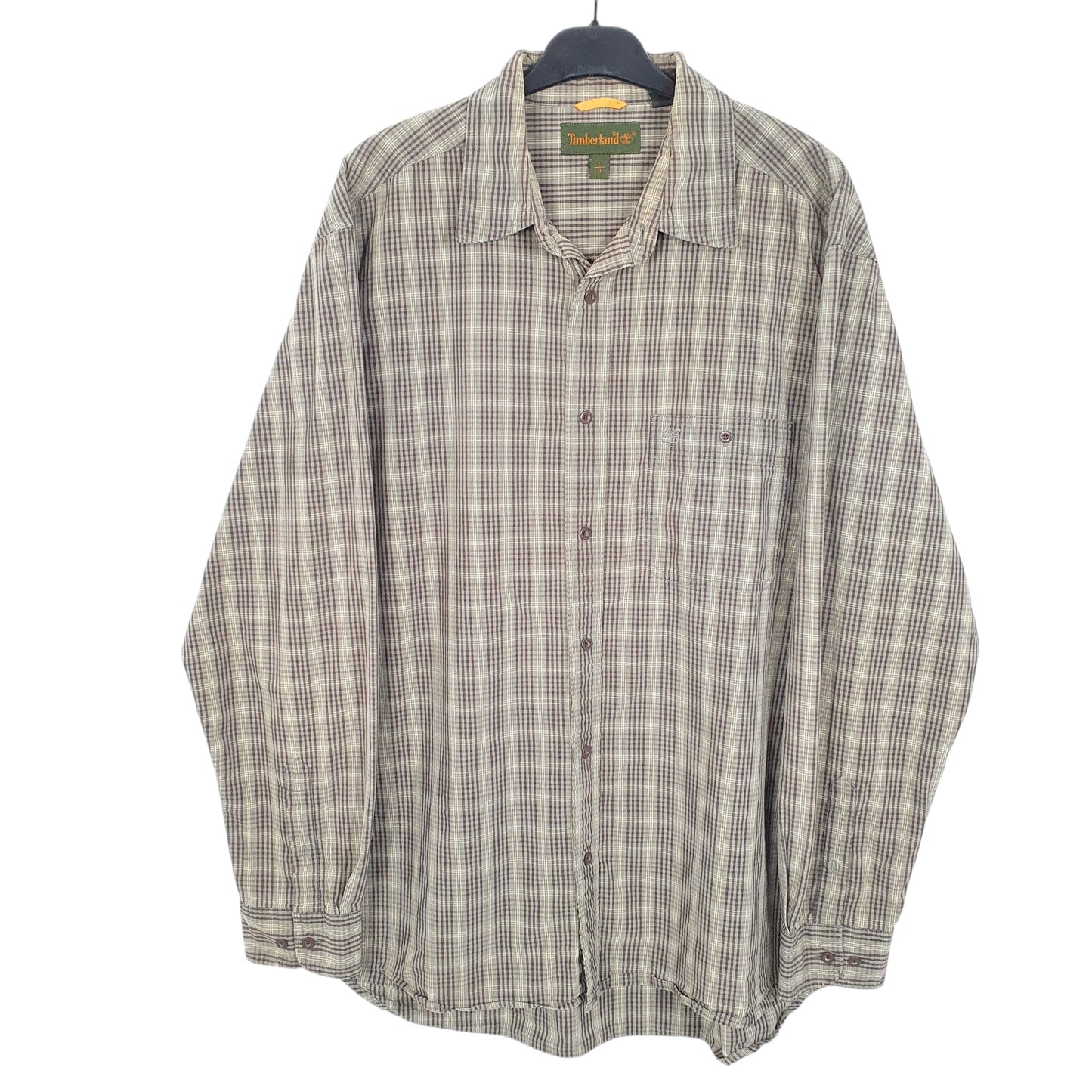 Mens Khaki Timberland  Long Sleeve Shirt