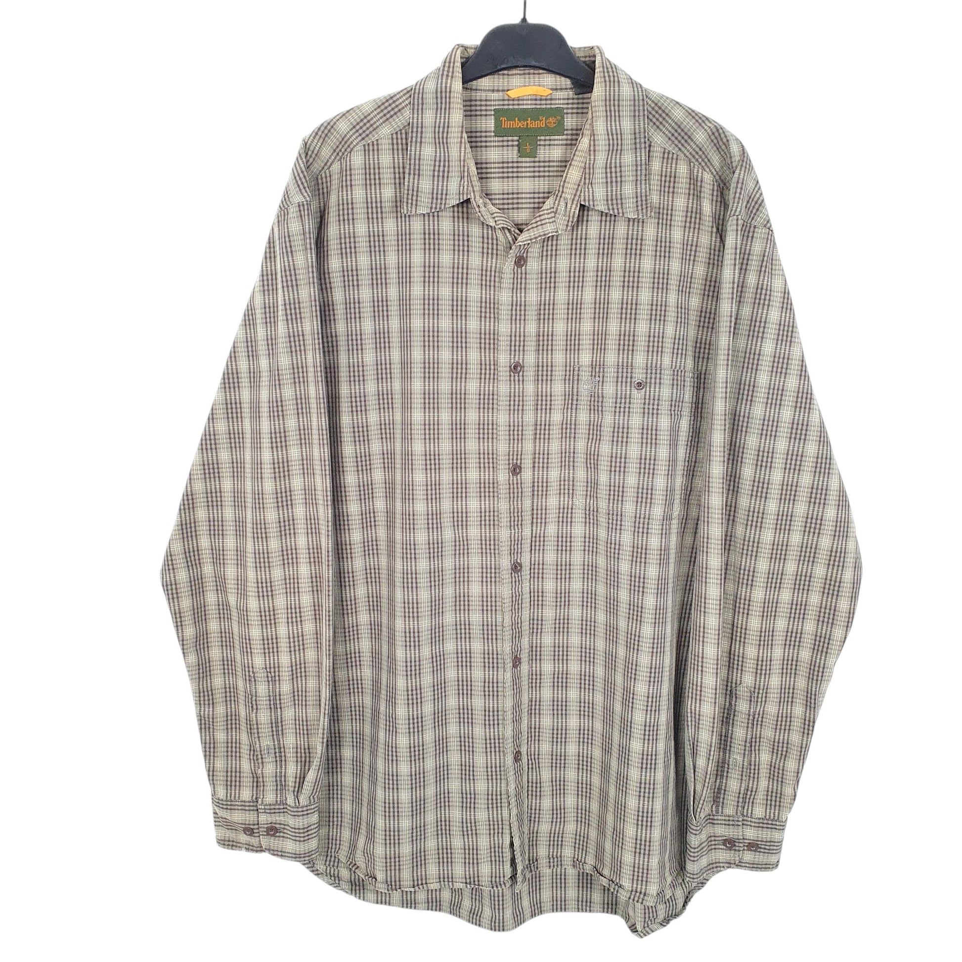 Mens Khaki Timberland  Long Sleeve Shirt