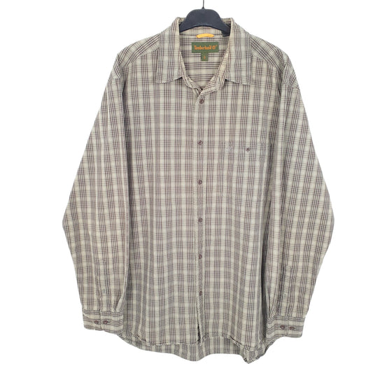 Mens Khaki Timberland  Long Sleeve Shirt