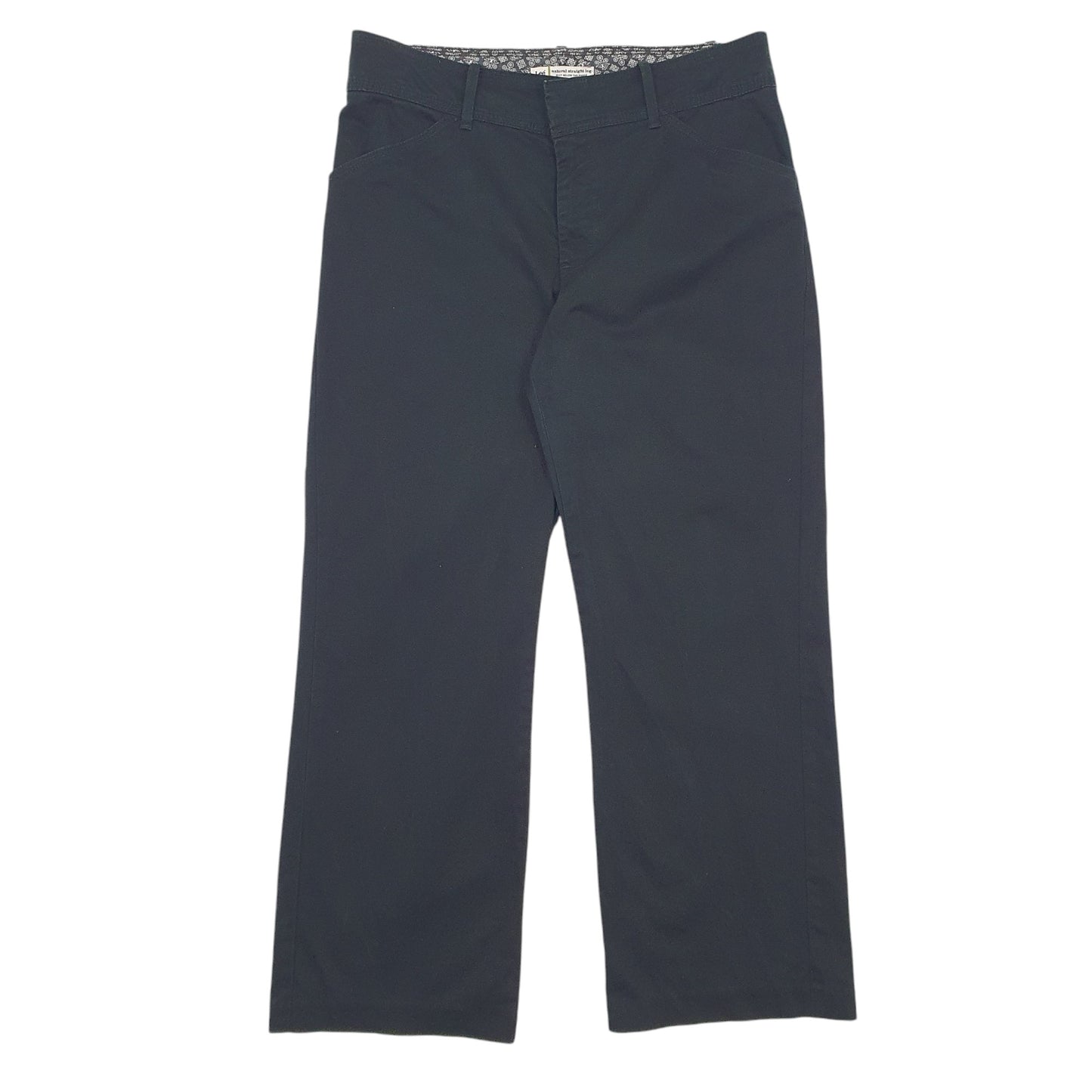 Womens Black Lee  Chino Trousers