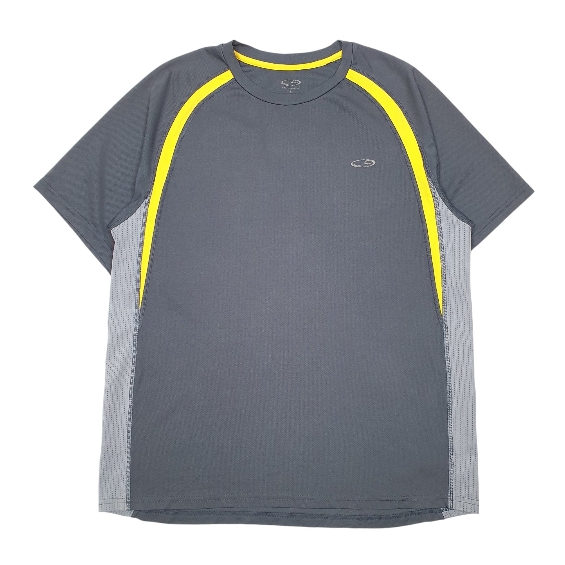 Mens Grey Champion C9 Active Workout Gym Running Short Sleeve T Shirt