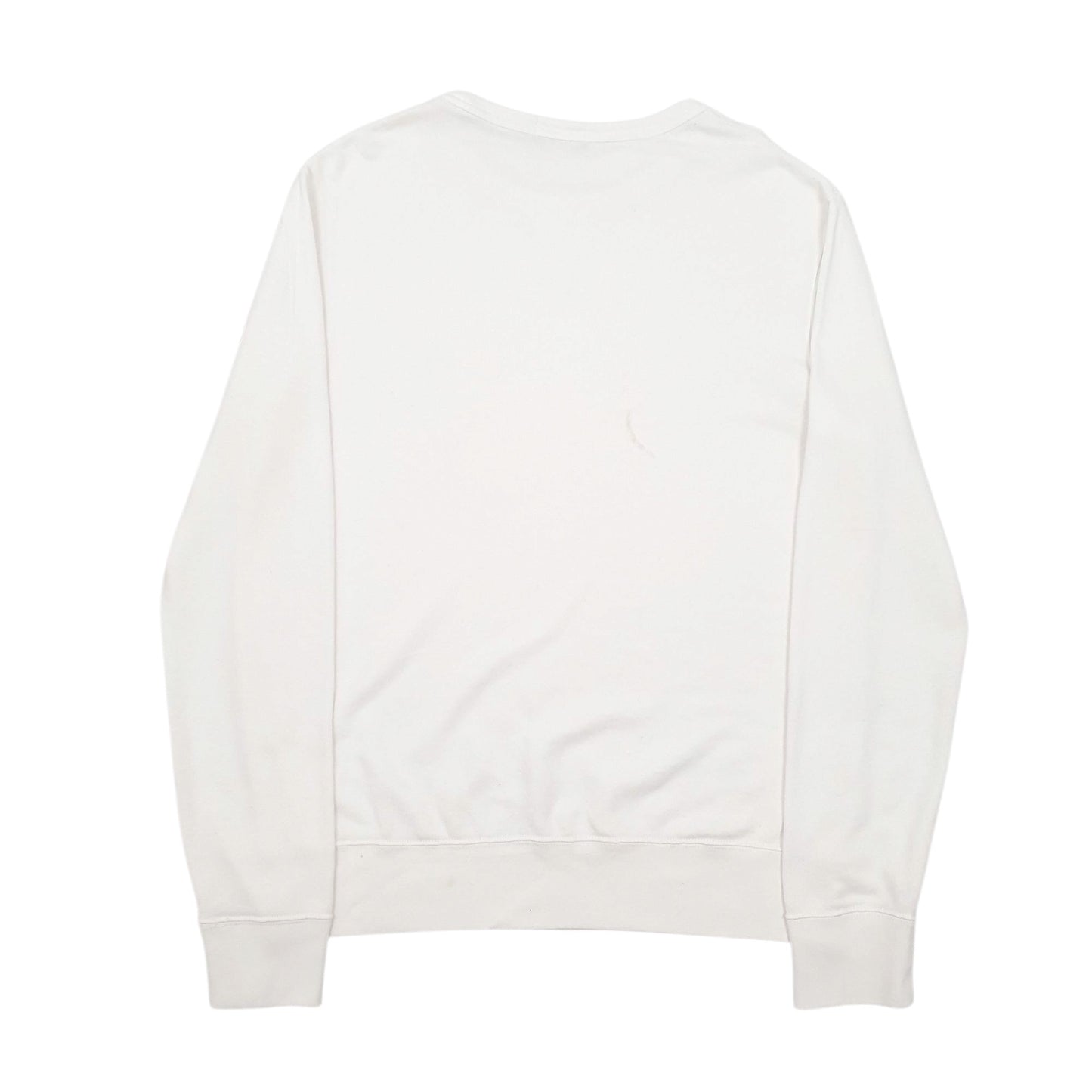 Mens White Polo Ralph Lauren  Crewneck Jumper