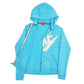 Womens Blue Nike Spellout Full Zip Jumper