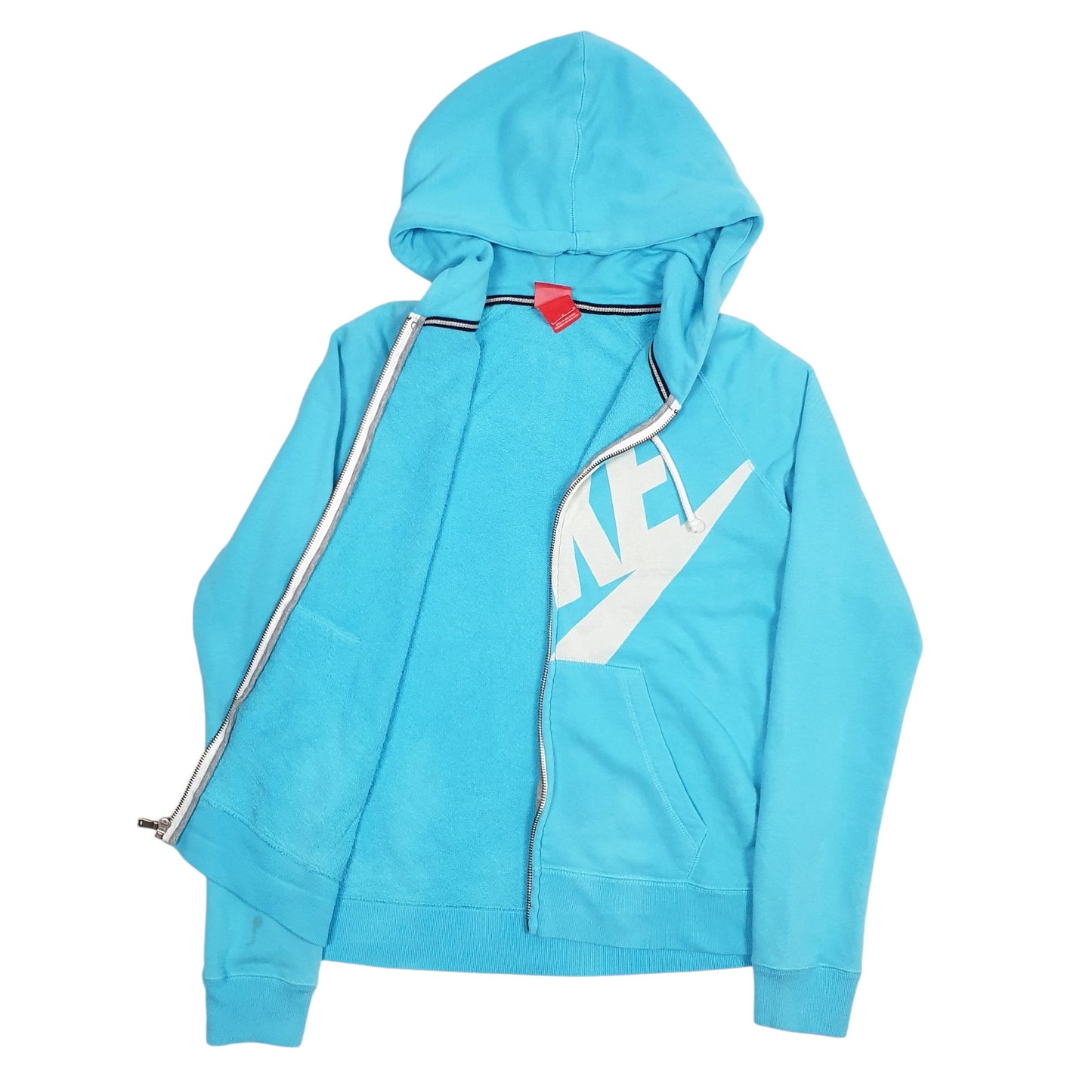 Womens Blue Nike Spellout Full Zip Jumper