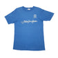 Mens Blue Evergreen Single Stitch Vintage 80s Short Sleeve T Shirt