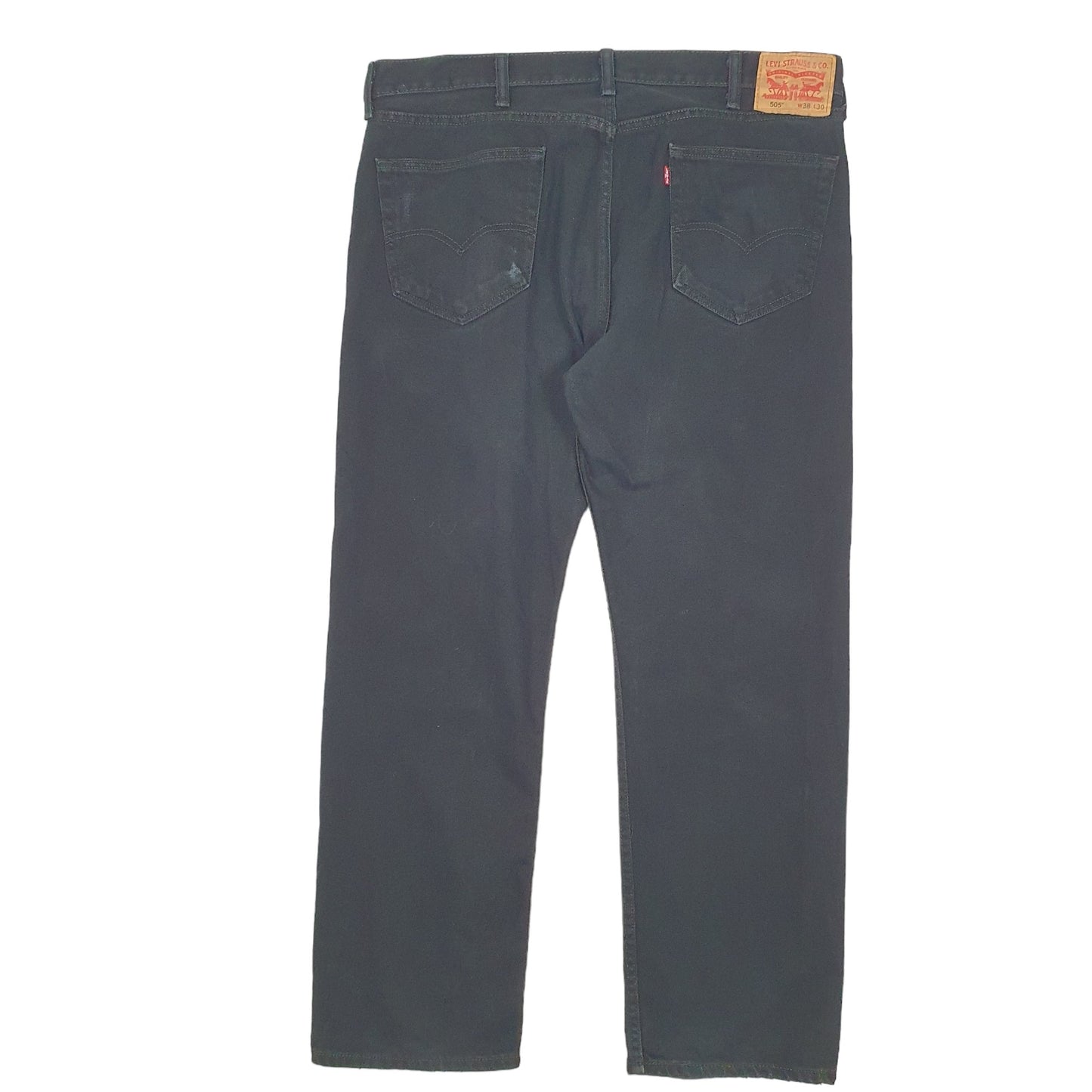 Mens Black Levis  505 JeansW38 L30