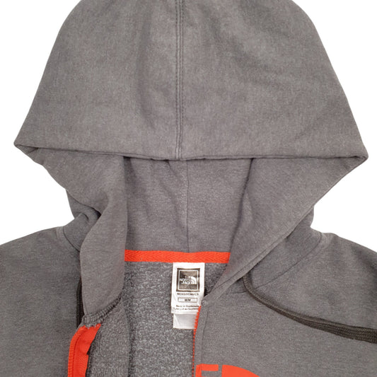 Mens Grey The North Face Spellout Full Zip Jumper