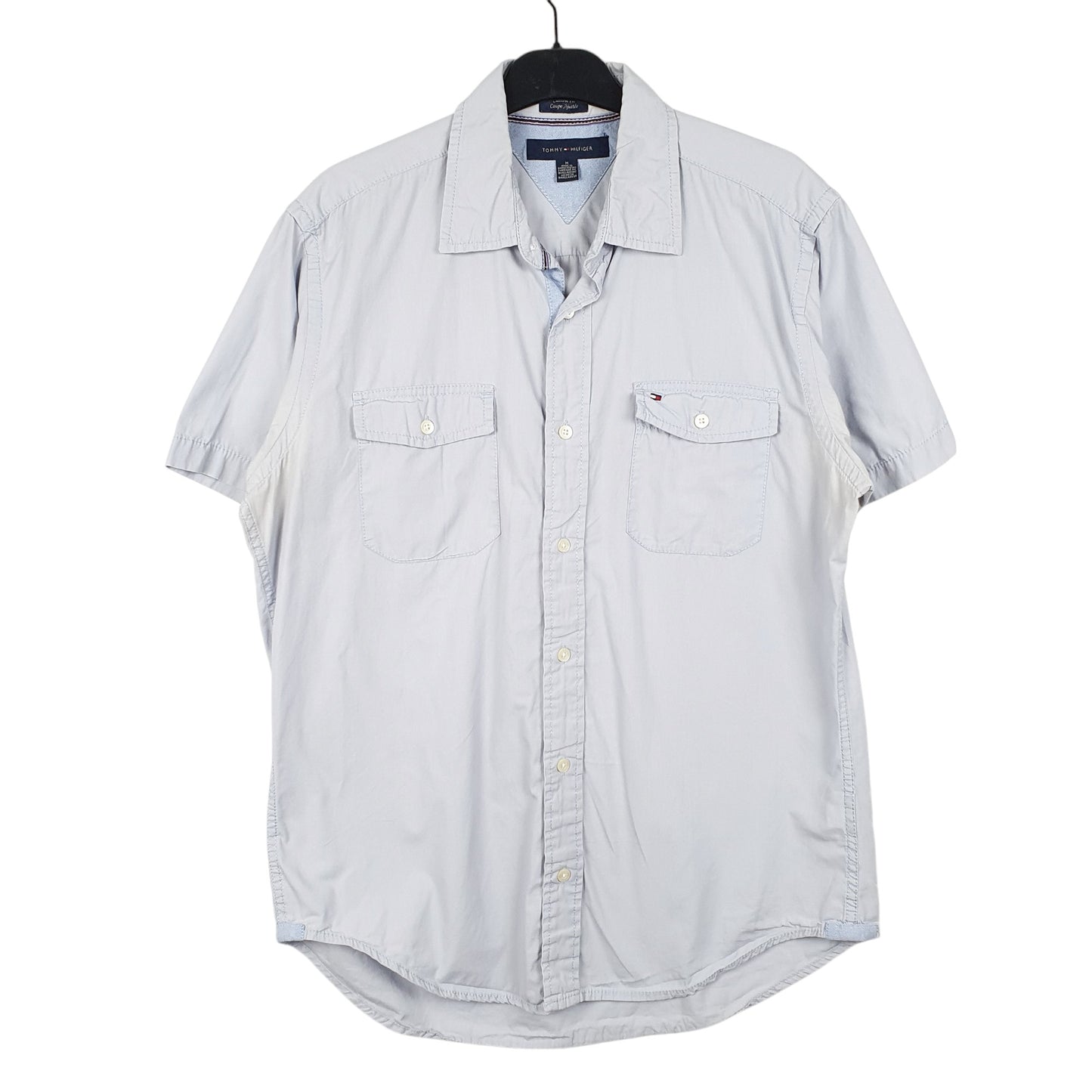 Mens Blue Tommy Hilfiger  Short Sleeve Shirt