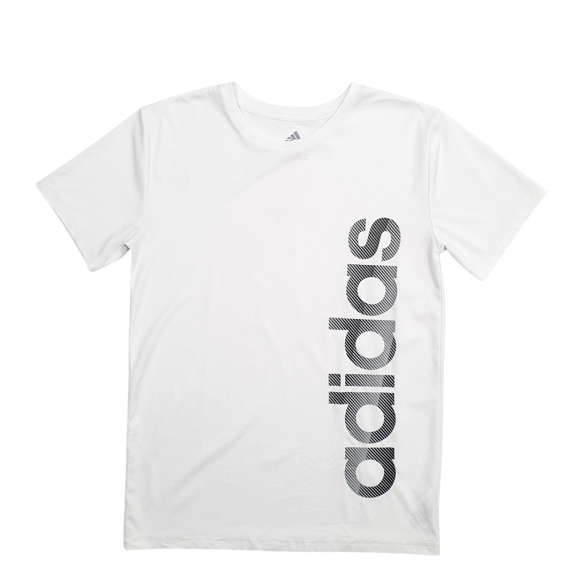 Mens White Adidas  Short Sleeve T Shirt