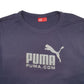 Mens Navy Puma Spellout Long Sleeve T Shirt