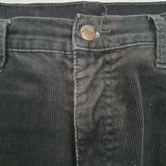 Mens Black Wrangler Texas Corduroy Trousers