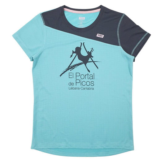 Womens Blue 42k Running Atria Short Sleeve T Shirt