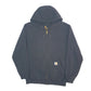 Mens Black Carhartt K122 Hoodie Full Zip Jumper