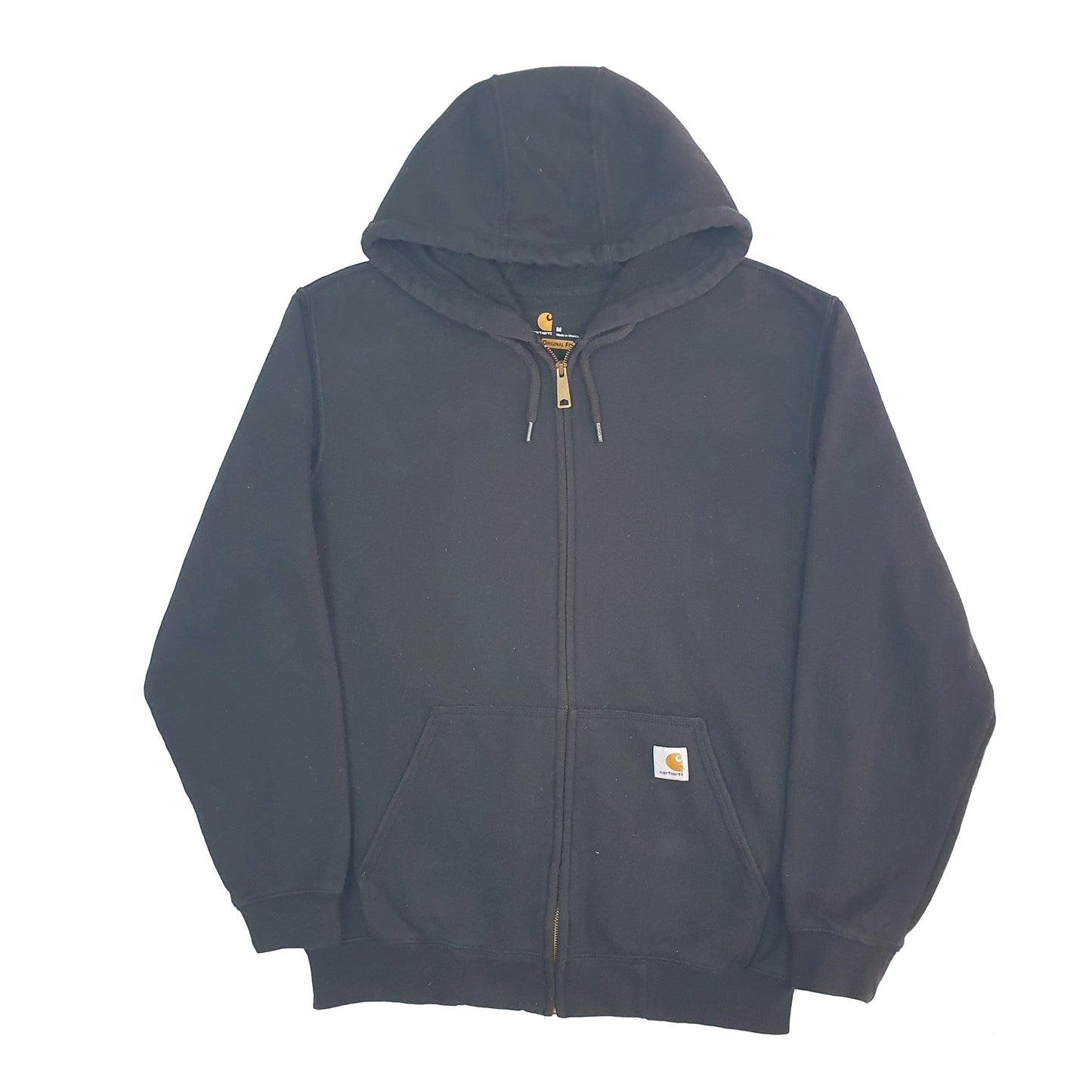 Mens Black Carhartt K122 Hoodie Full Zip Jumper