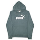 Womens Green Puma Spellout Hoodie Jumper