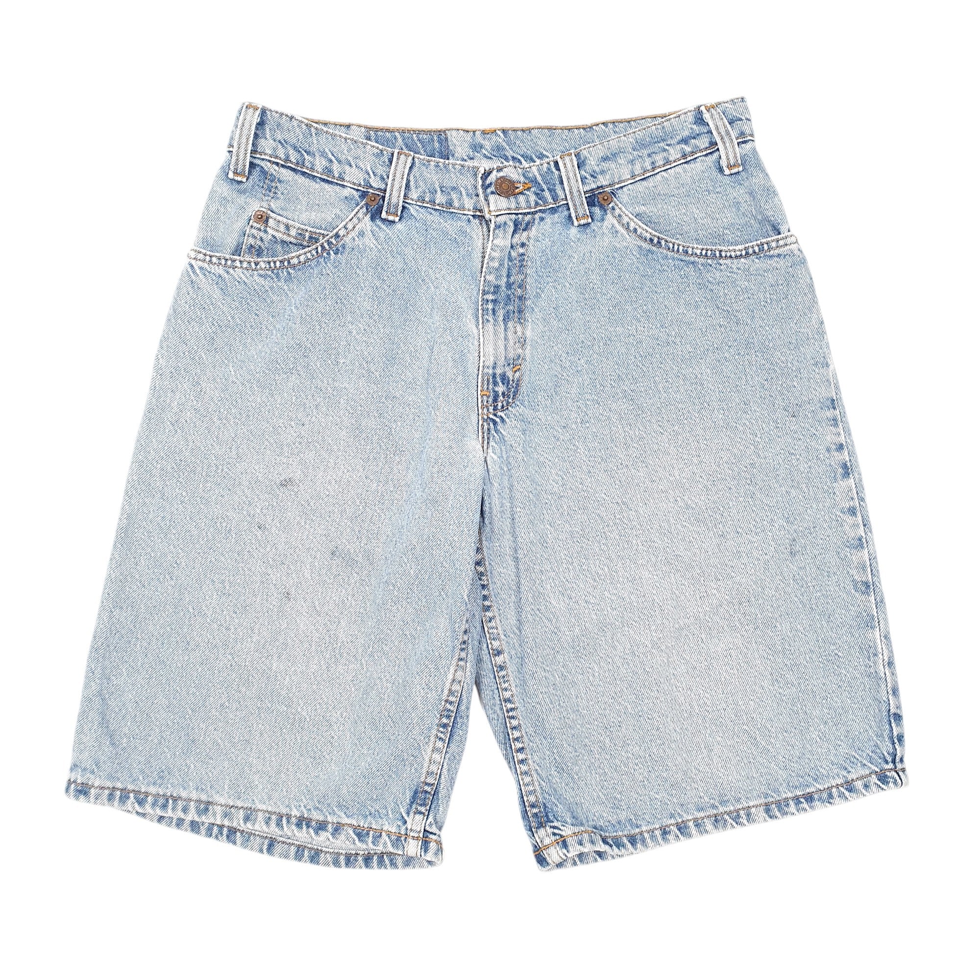 Mens Levis Blue Denim Denim Jeans Jorts Vintage 560 Loose Made In