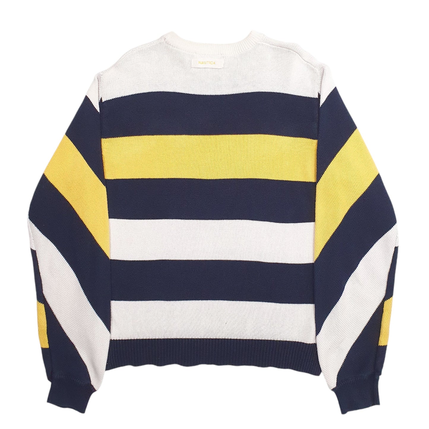 Mens Navy Nautica Knit Crewneck Jumper