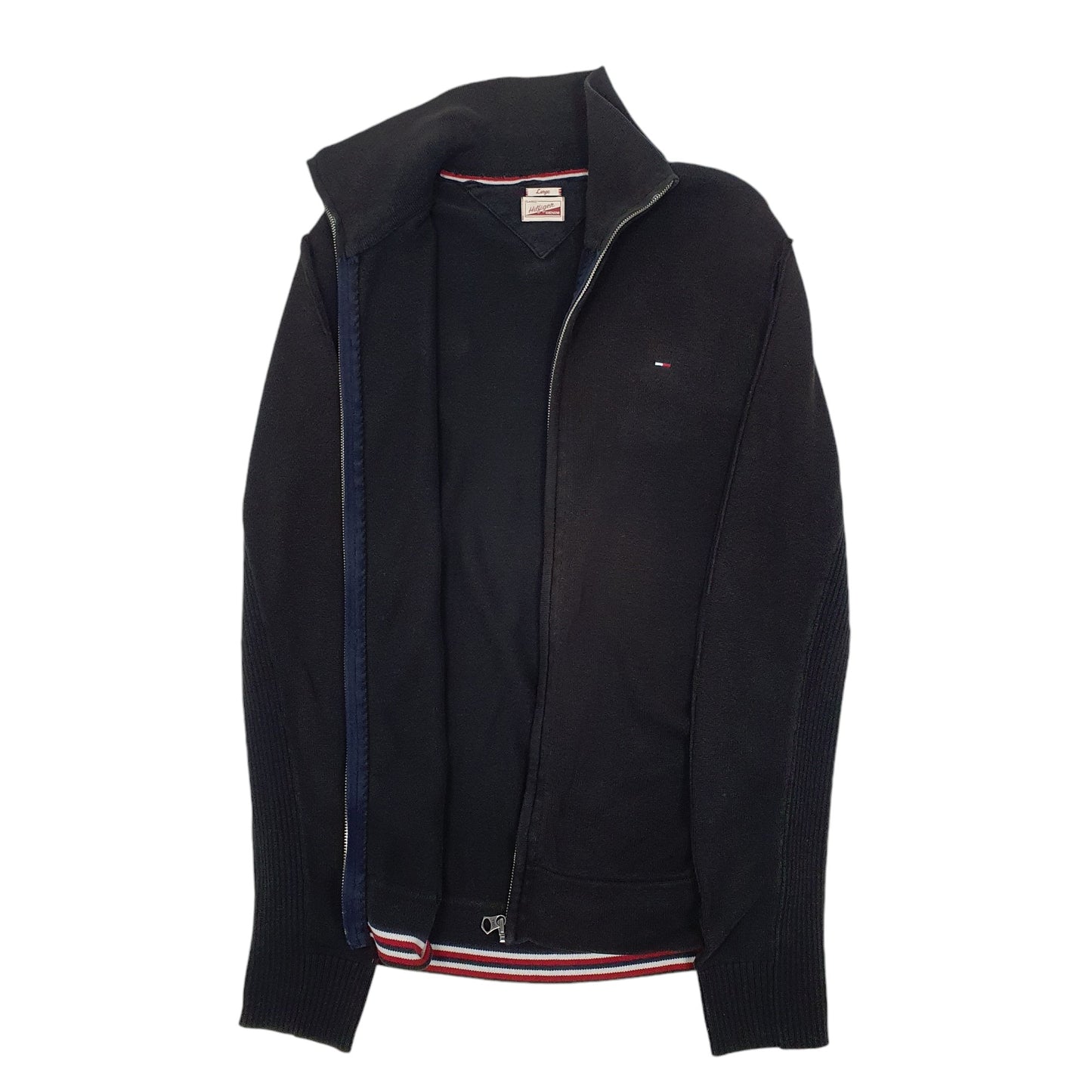 Womens Black Tommy Hilfiger  Full Zip Jumper