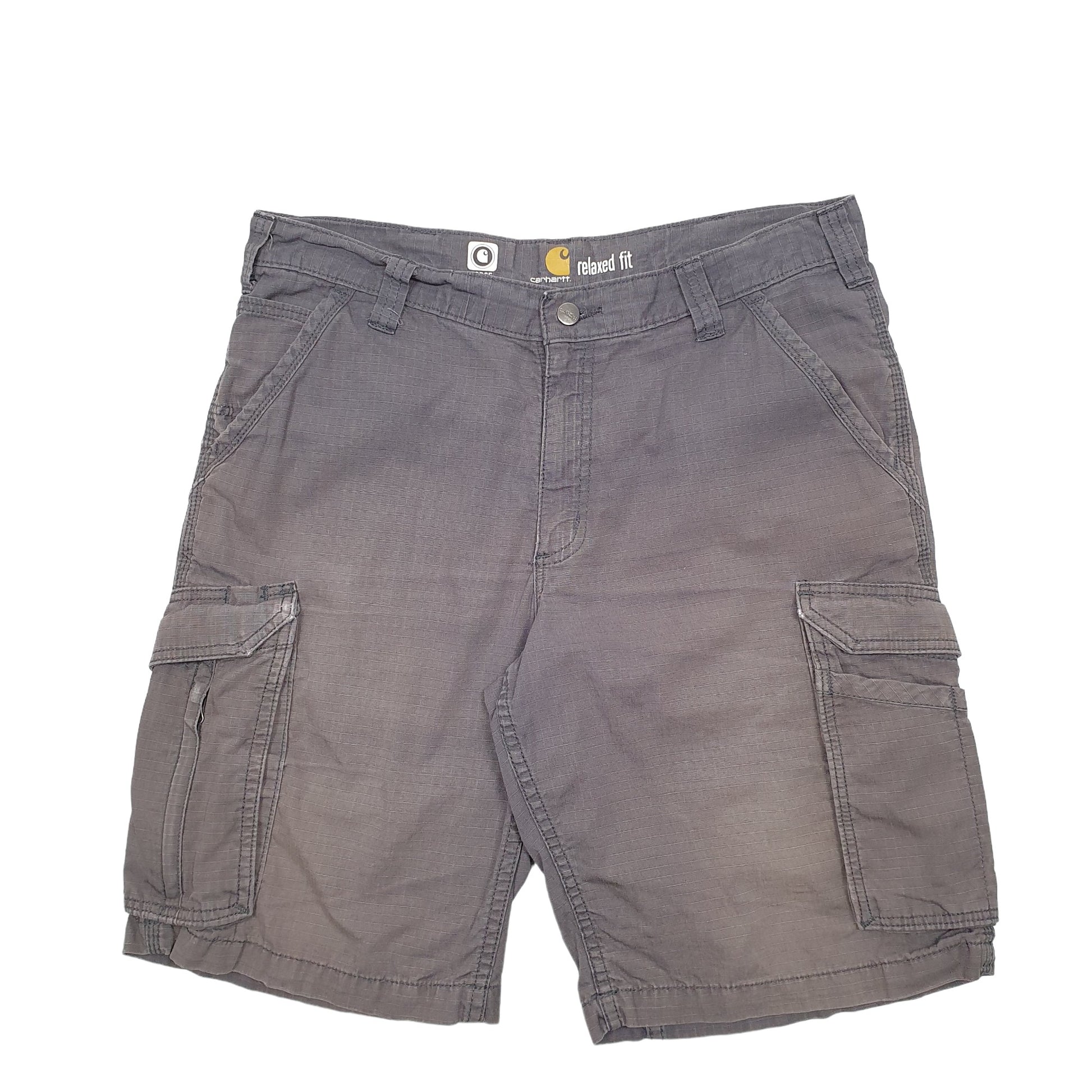 Mens Grey Carhartt Workwear Ripstop Cargo Shorts