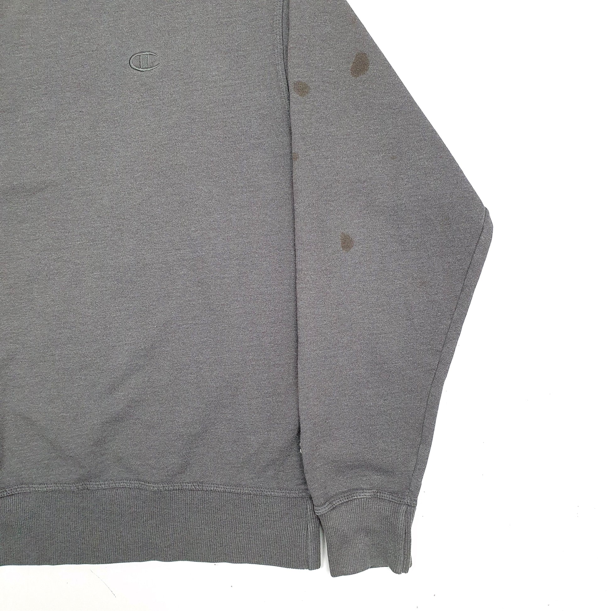 Mens Grey Champion  Crewneck Jumper