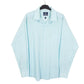 Mens Blue Dockers Fitted Long Sleeve Shirt